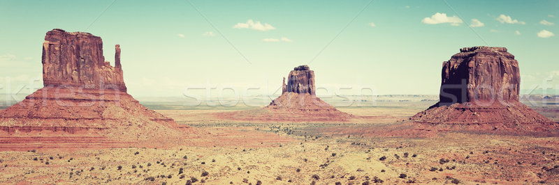panomaric view of Monument Valley Stock photo © vwalakte