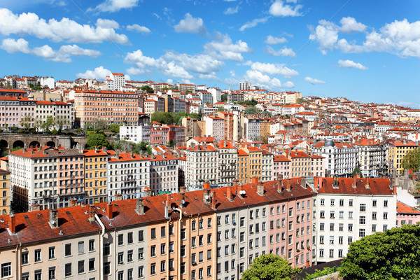 Lyon toit district été France [[stock_photo]] © vwalakte