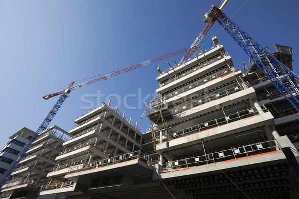 construction site with cranes Stock photo © vwalakte