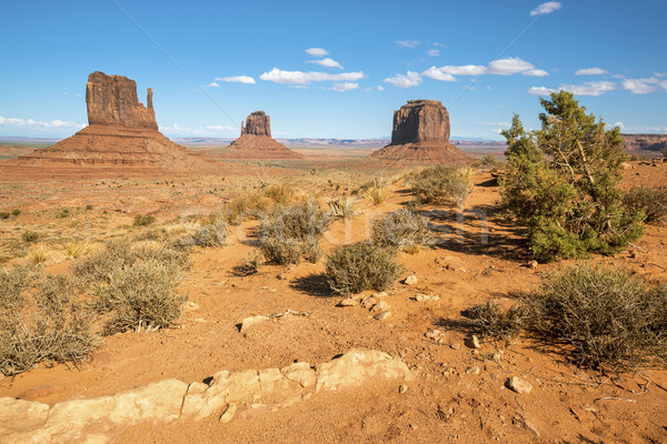 Stock photo: Famous landscape of Monument Valley