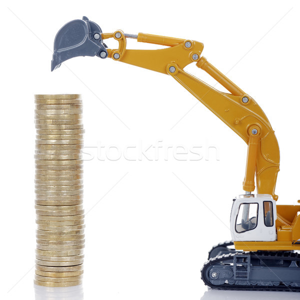 coins with digger Stock photo © vwalakte