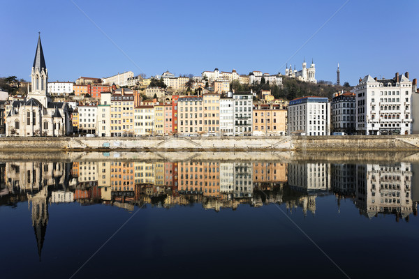 Famoso ver Lyon rio França água Foto stock © vwalakte
