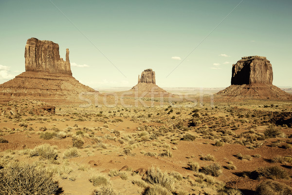 Monument Valley with special photographic processing Stock photo © vwalakte