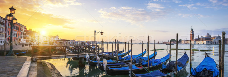 Foto d'archivio: Panoramica · Venezia · sunrise · canale · view · Italia