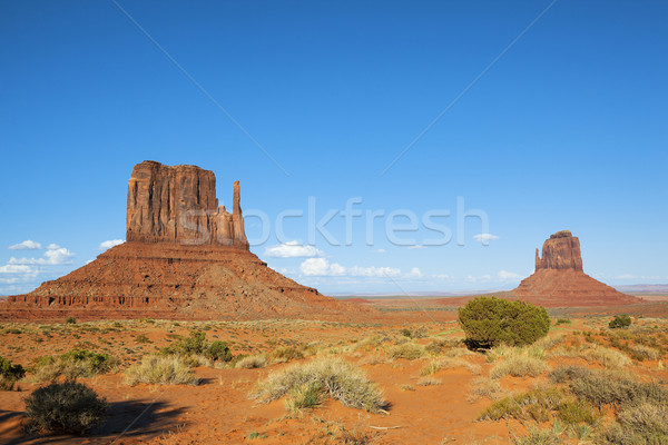 Monument Valley with blue sky Stock photo © vwalakte