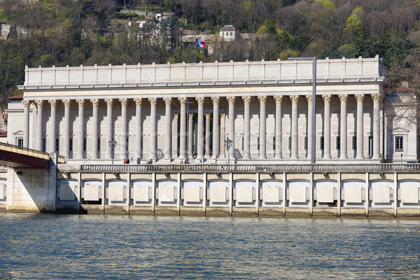 Tribunal Lyon famoso França edifício rio Foto stock © vwalakte