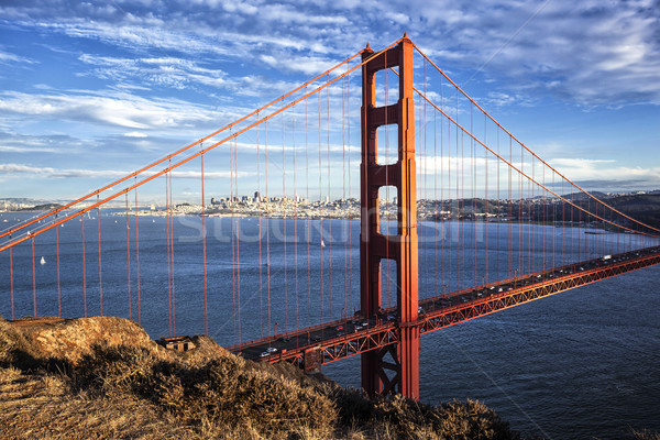 Híres kilátás Golden Gate híd San Francisco Kalifornia USA Stock fotó © vwalakte