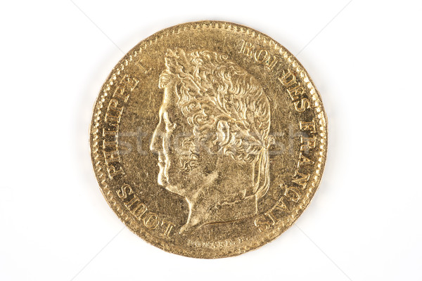 Moeda de ouro velho francês moeda negócio ouro Foto stock © vwalakte