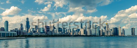 Panoramic view of Dubai, special photographic processing Stock photo © vwalakte