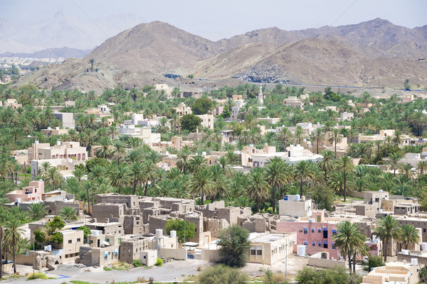 Foto d'archivio: Cityscape · fort · Oman · Medio · Oriente · noto · muro