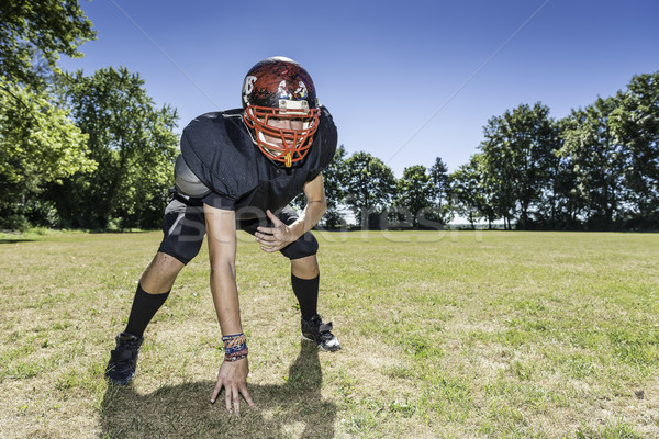 American Football Offensive Lineman in action Stock photo © w20er