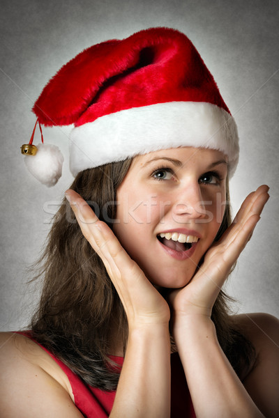 Portrait Smiling Santa Woman Stock photo © w20er