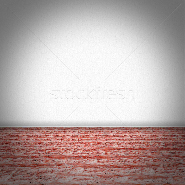 Stock fotó: üres · szoba · piros · márvány · padló · fehér · fal