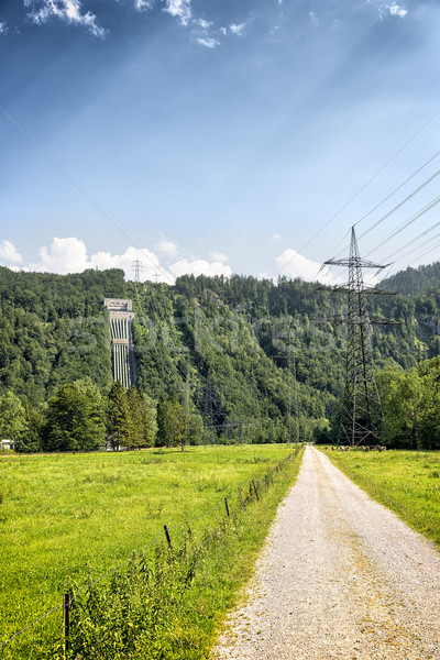 View to power plant at Kochelsee Stock photo © w20er