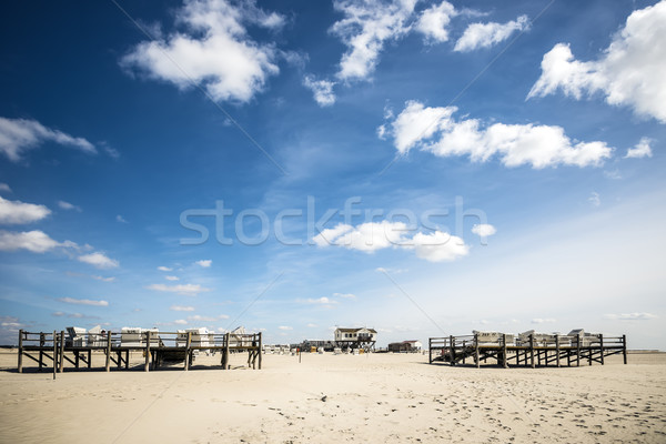 Sandy beach St. Peter-Ording Stock photo © w20er