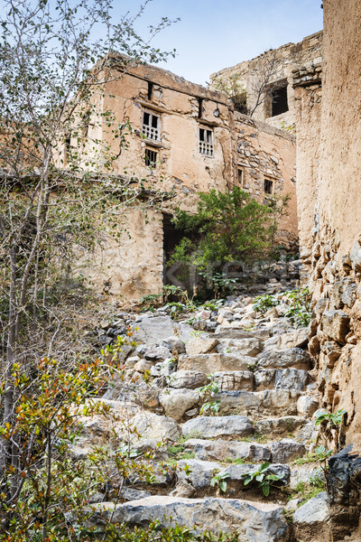 Stairs Wadi Bani Habib Stock photo © w20er