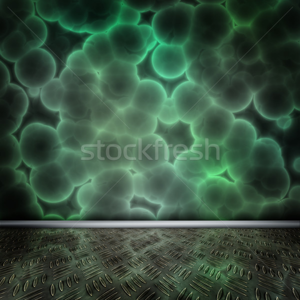 Organic room with metal floor Stock photo © w20er