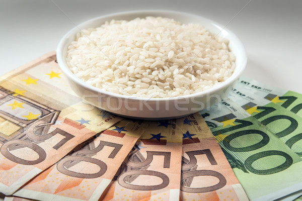 Rice and Money Stock photo © w20er