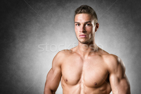 Portré atléta férfi kút képzett test Stock fotó © w20er