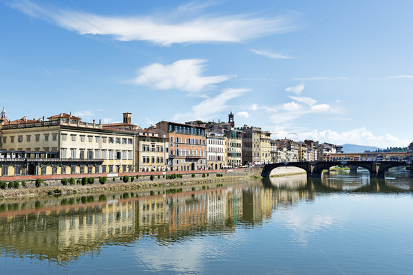 Houses and river Arno Florence Stock photo © w20er