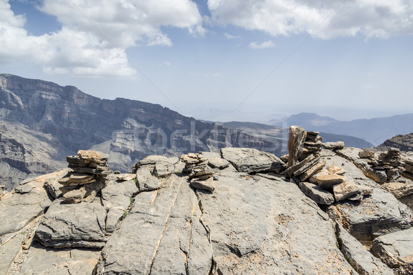 Rocks Jebel Shams Stock photo © w20er