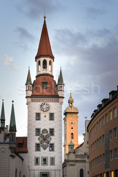 Zabawki muzeum Monachium obraz domu niebieski Zdjęcia stock © w20er