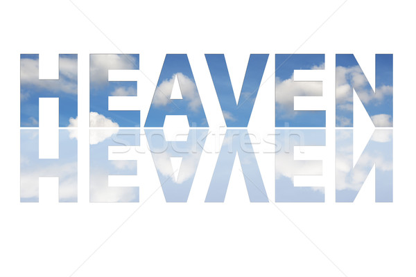 текста небо белый иллюстрация облака фон Сток-фото © w20er