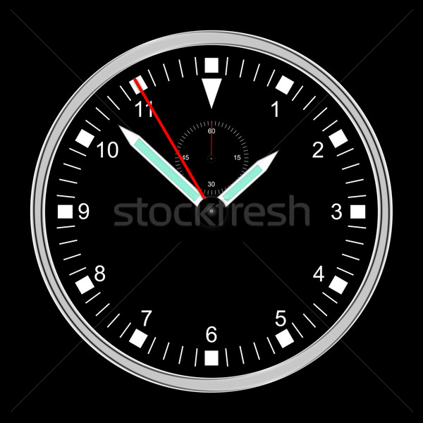 Illustration black watch Stock photo © w20er
