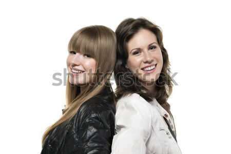 Two women back to back Stock photo © w20er
