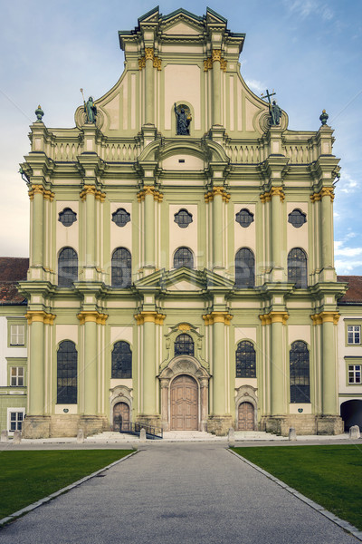 Kościoła sklepu front Niemcy budynku ściany Zdjęcia stock © w20er