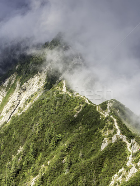 Hiking on a ridge from Herzogstand to Heimgarten Stock photo © w20er