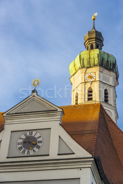 Church with evening sun Stock photo © w20er