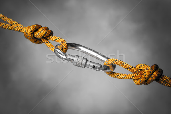carabiner with rope Stock photo © w20er