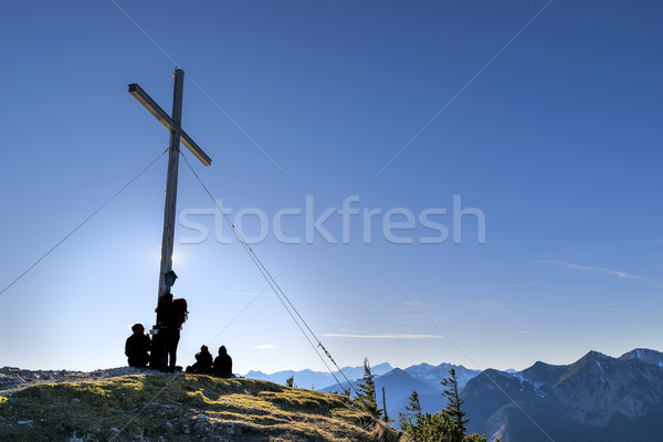Summit of Jochberg Stock photo © w20er