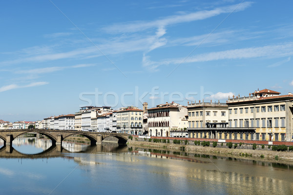 Houses and river Arno Florence Stock photo © w20er