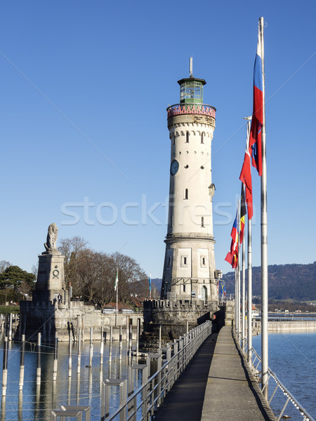 lighthouse constance and flags Stock photo © w20er