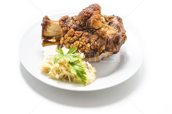 Oktoberfest pork hock isolated Stock photo © w20er