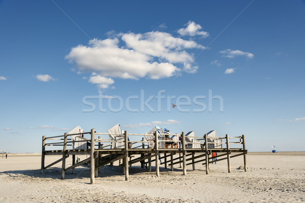 Beach Chairs Northern Germany Stock photo © w20er