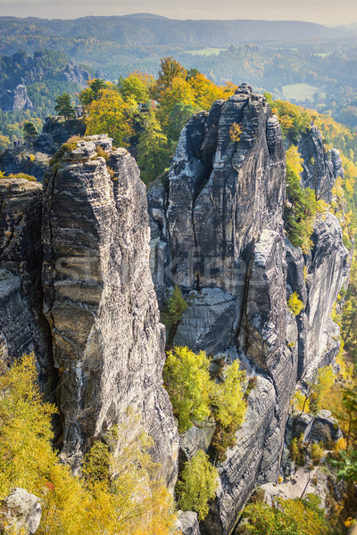 Rocks in Saxon Switzerland Germany Stock photo © w20er