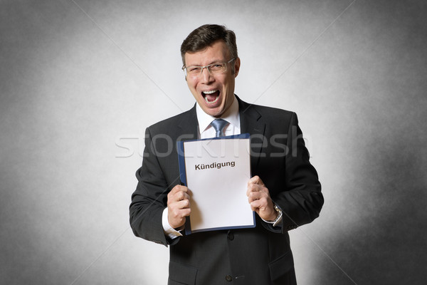 Fired Business man Stock photo © w20er