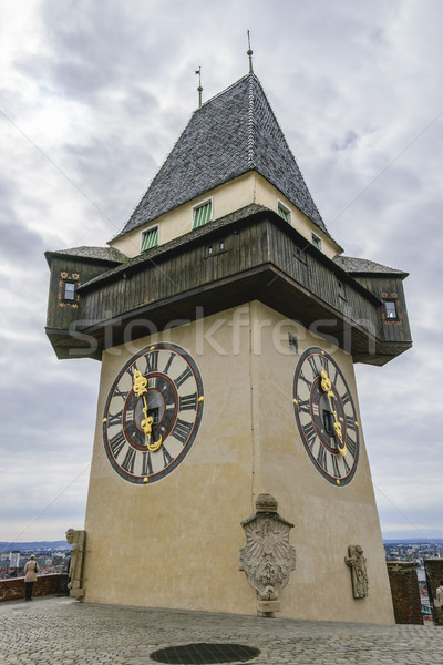 Clock Tower Graz Austria Stock photo © w20er