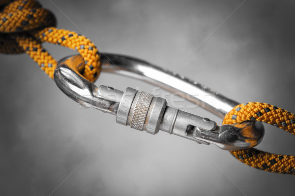 carabiner with rope Stock photo © w20er