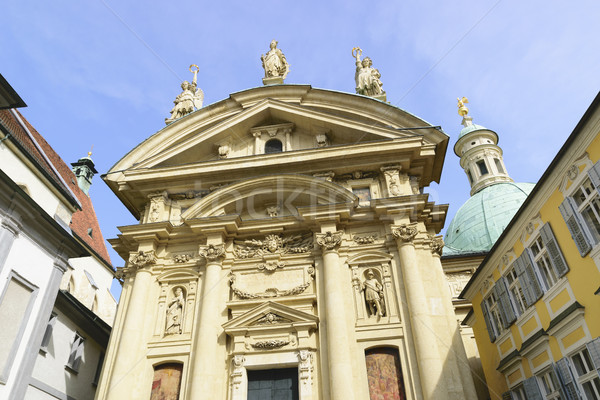 Katedry Graz Austria obraz niebo miasta Zdjęcia stock © w20er
