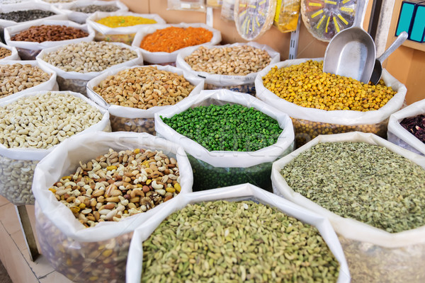 Nuts, spices and pulses Nizwa Stock photo © w20er