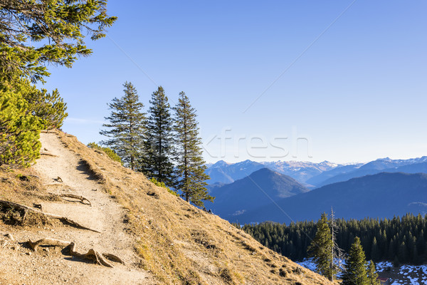 Peisaj alpi cale top munte fundal Imagine de stoc © w20er