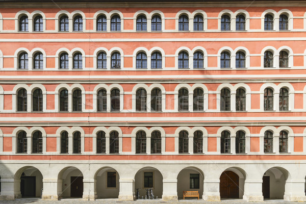Historyczny fasada Graz obraz czerwony miasta Zdjęcia stock © w20er