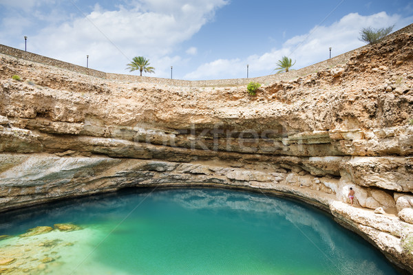 Sinkhole Bimmah Oman Stock photo © w20er