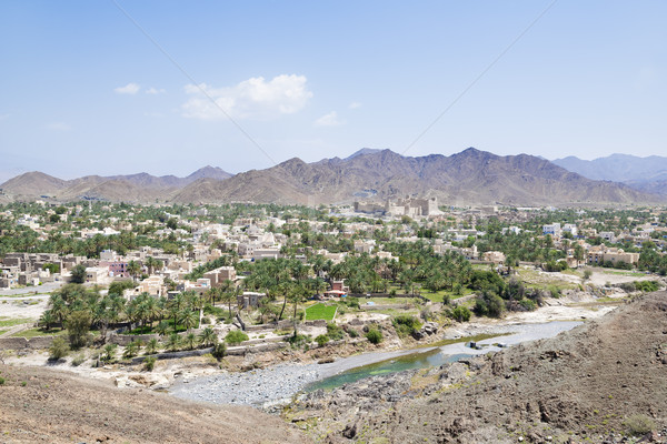Cityscape krajobraz fort Oman Bliskim Wschodzie słynny Zdjęcia stock © w20er