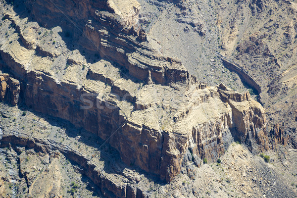 Rock walls Jebel Shams Stock photo © w20er