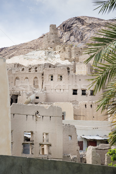 Modder afbeelding Oman hemel landschap berg Stockfoto © w20er
